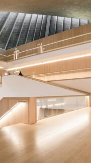 Modern Minimalist Architecture Interior Phone Wallpaper