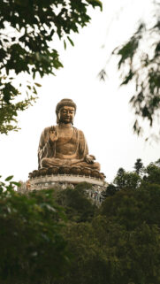 Tian Tan Buddha Zen Energy and Spiritual Peace Meditation Wallpaper