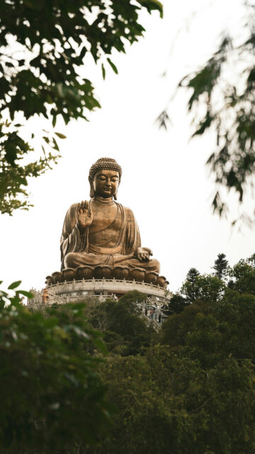 Tian Tan Buddha Zen Energy and Spiritual Peace Meditation Wallpaper