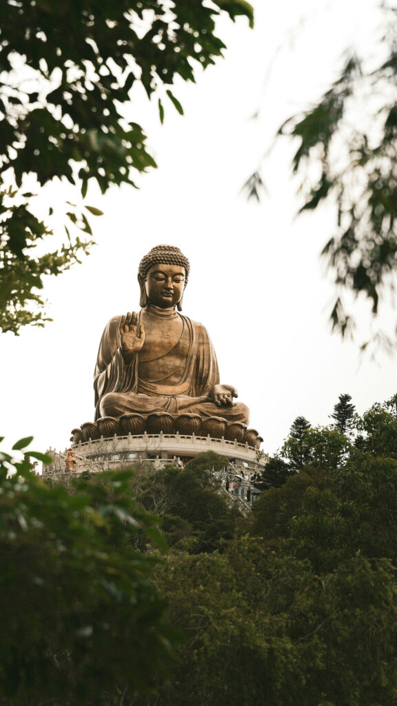 Tian Tan Buddha Zen Energy and Spiritual Peace Meditation Wallpaper