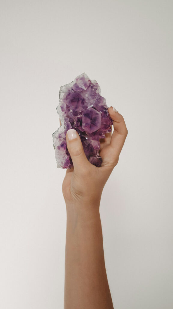 Healing Amethyst Crystal Energy for Spiritual Growth Aesthetic Wallpaper