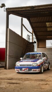 Nissan Micra Rally Car Rothmans Livery Mobile Phone Wallpaper