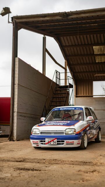 Nissan Micra Rally Car Rothmans Livery Mobile Phone Wallpaper