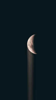 Waning Crescent Moon Phase Spiritual Energy Aesthetic Phone Wallpaper