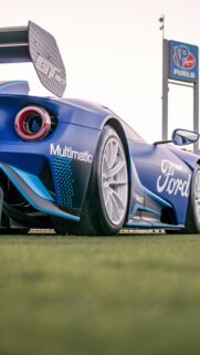 Ford GT Mk II Racing Sports Car Matte Blue High Quality Wallpaper