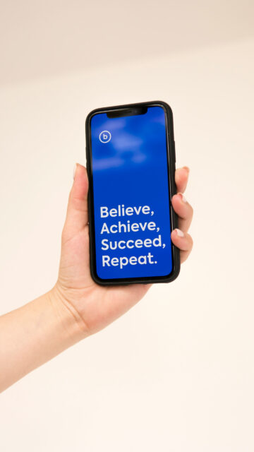 Believe Achieve Succeed Repeat Motivation Manifestation Vision Board Wallpaper