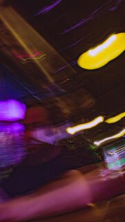 Abstract Neon Night Party Lights Motion Blur Phone Wallpaper