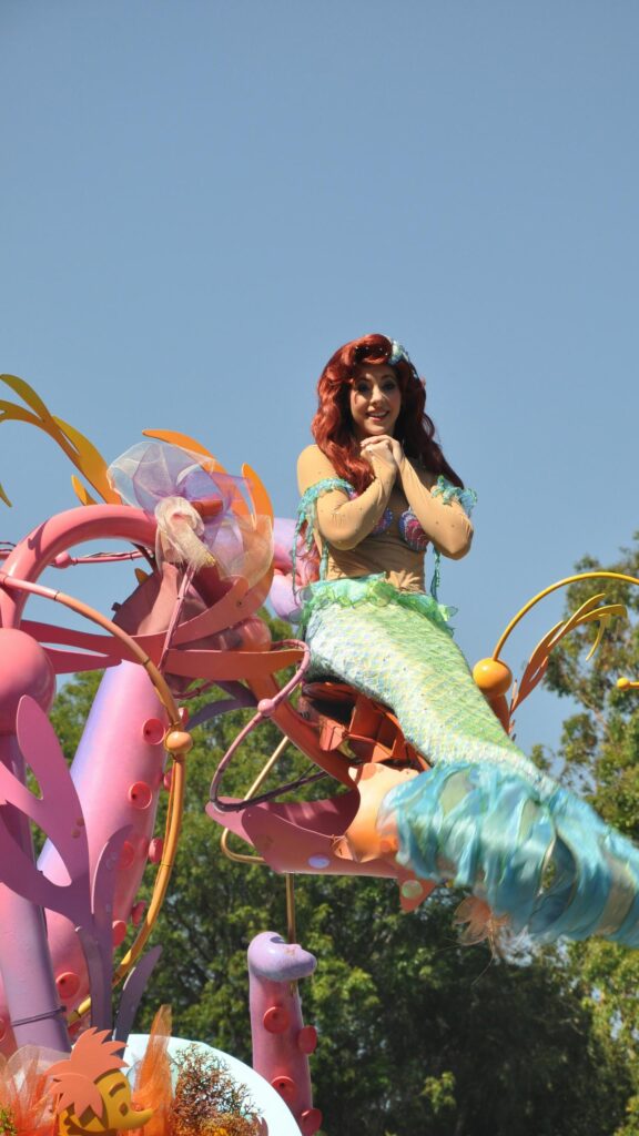 Ariel The Little Mermaid Disney Parade Mobile Phone Wallpaper