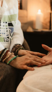 Chakra Healing Energy and Spiritual Connection Hand Therapy Wallpaper