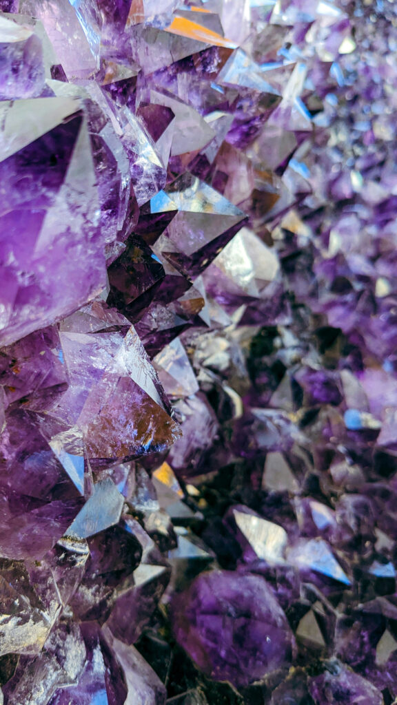 Amethyst Crystal Healing Spiritual Energy Phone Wallpaper