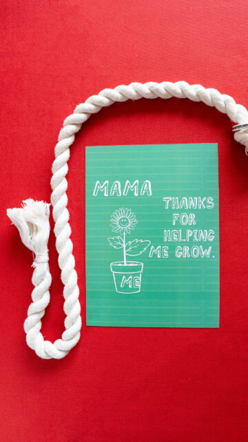 Mama Thanks For Helping Me Grow Aesthetic Manifestation Wallpaper