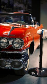 Vintage Red Cadillac Classic American Car Phone Wallpaper