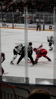 Intense Hockey Face-off Action Sports Mobile Wallpaper