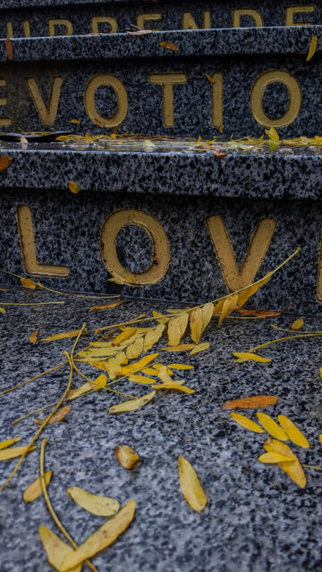 Law of Attraction Love Manifestation Stone Inscription Desktop Wallpaper