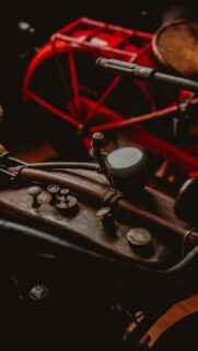 Vintage Motorcycle Dashboard Close-up Aesthetic Phone Wallpaper
