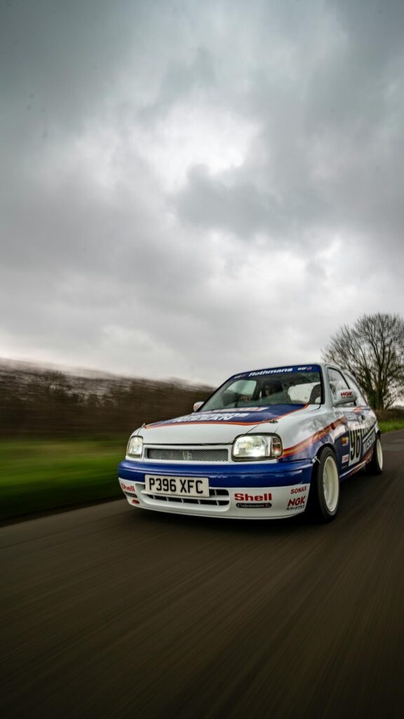Nissan Micra Rally Car Motion Blur Action Automotive Wallpaper