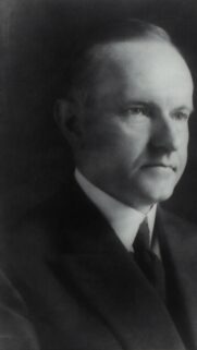 Vintage Portrait of Calvin Coolidge High Definition Mobile Wallpaper