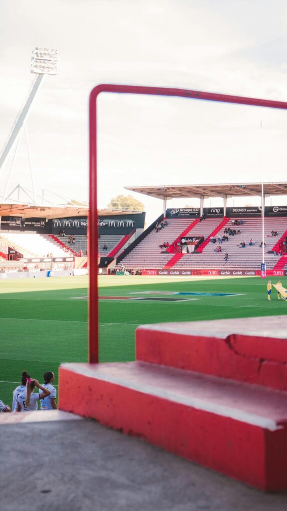Stunning Stadium Field View from the Stands Phone Wallpaper