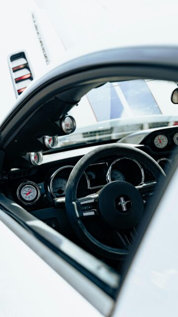 Roush Ford Mustang Interior Cockpit Performance Gauge View Wallpaper