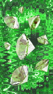 Abundance and Wealth Manifestation Green Crystal Energy Wallpaper