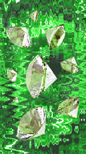 Abundance and Wealth Manifestation Green Crystal Energy Wallpaper