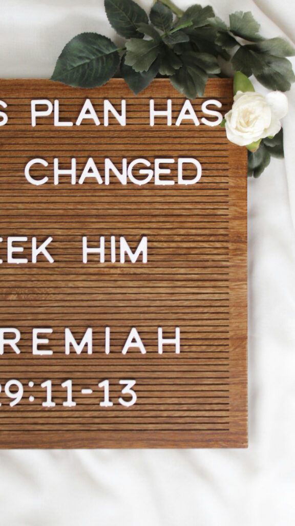 God's Plan Has Changed Manifestation and Faith Affirmation Wallpaper