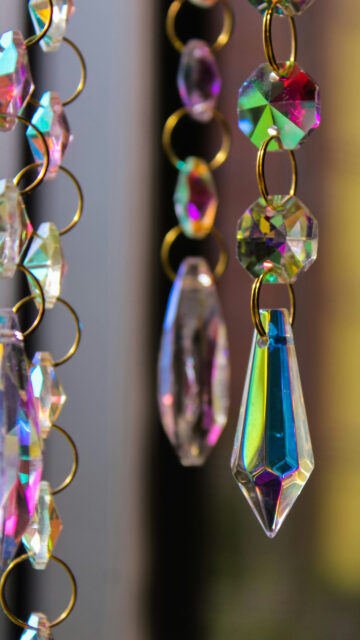 Iridescent Crystal Rainbow Prism Spiritual Energy iPhone Wallpaper