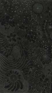 Abstract Floral Zentangle Pattern Dark Aesthetic Mobile Wallpaper