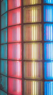 Neon Glass Block Abstract Vibrant Light Phone Background Wallpaper