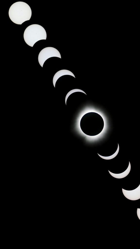 Solar Eclipse Moon Phase Spiritual Transformation Energy Wallpaper