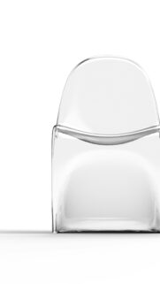 Minimalist Transparent Glass Chair Design Mobile Phone Wallpaper