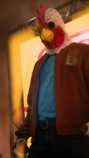 Jacket Hotline Miami Rooster Mask Cosplay HD Phone Wallpaper