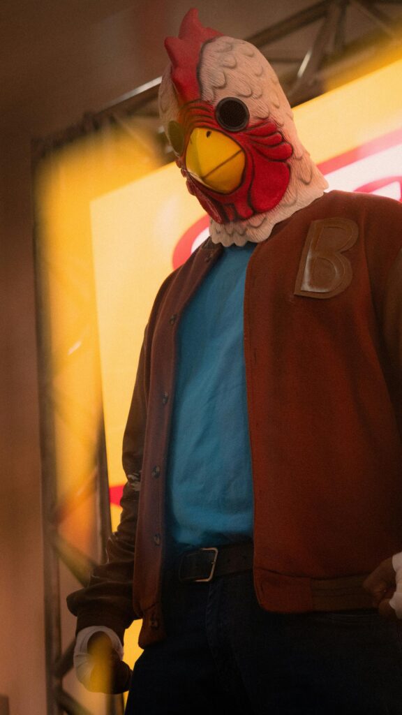 Jacket Hotline Miami Rooster Mask Cosplay HD Phone Wallpaper