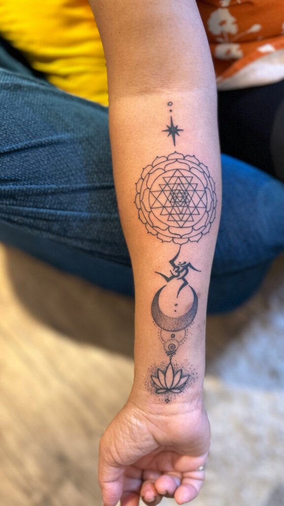 Sacred Geometry Sri Yantra and Spiritual Symbolism Aesthetic Wallpaper
