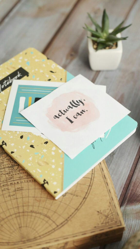 Actually I Can Motivation Vision Board Abundance Mindset Wallpaper
