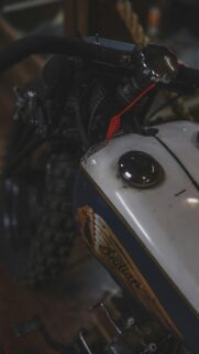 Vintage Indian Motorcycle Close-up Aesthetic Phone Wallpaper