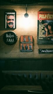 Classic Cinema and Music Posters Retro Wall Decor Wallpaper