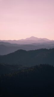 Breathtaking Sunset Mountain Range Mobile Background Wallpaper
