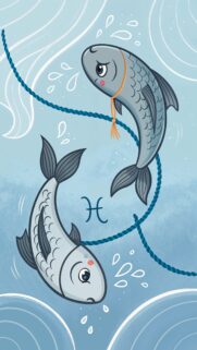 Dreamy Pisces Zodiac Sign Art Aesthetic Phone Wallpaper