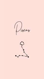 Minimalist Pisces Constellation Aesthetic Soft Pink Phone Wallpaper