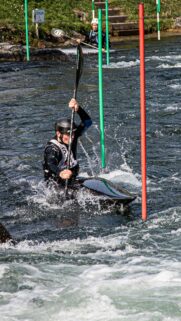 Action Kayak Slalom Sport Performance Mobile Wallpaper