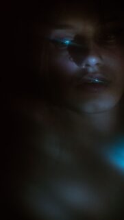 Mystical Blue Aura Glow Spiritual Energy Aesthetic Phone Wallpaper