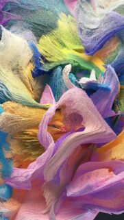 Chakra Energy Spectrum and Aura Manifestation Flow Art Wallpaper