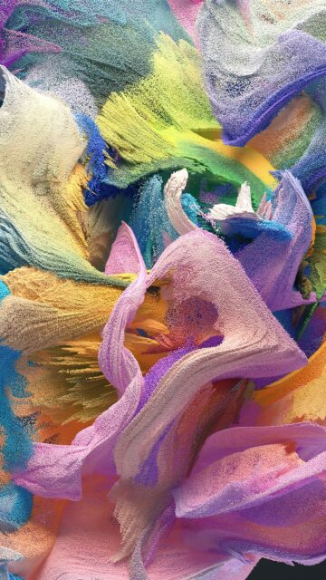 Chakra Energy Spectrum and Aura Manifestation Flow Art Wallpaper