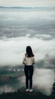 Manifest Your Highest Potential Above the Clouds Law of Attraction Wallpaper