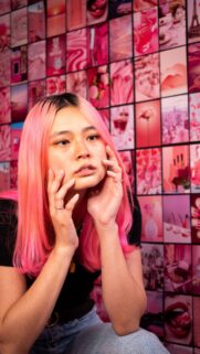 Pink Aesthetic Vision Board Manifestation Collage Phone Wallpaper