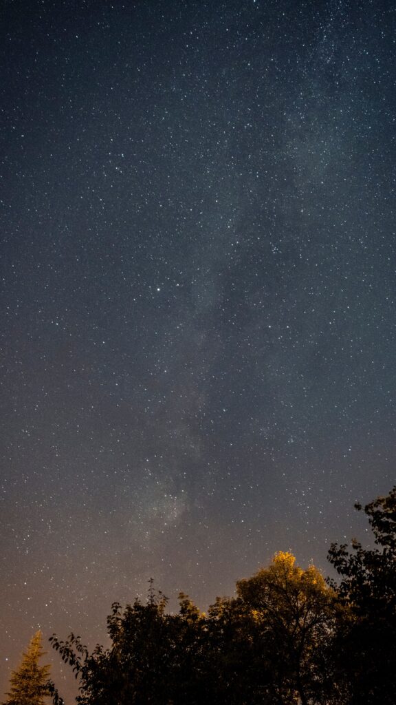 Celestial Milky Way Galaxy Night Sky Aesthetic Energy Wallpaper