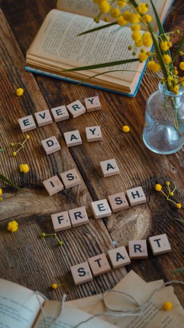 Every Day is a Fresh Start Vision Board Manifestation Aesthetic Wallpaper
