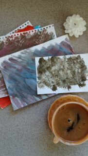 Creative Abstract Vision Board Art for Conscious Manifestation Wallpaper