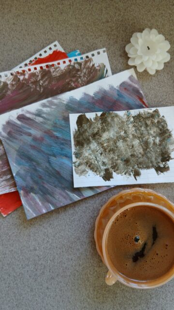 Creative Abstract Vision Board Art for Conscious Manifestation Wallpaper